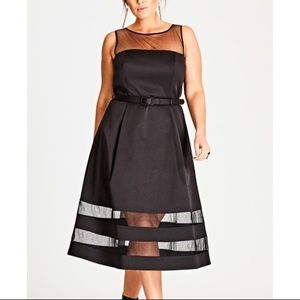 City Chic Black Cocktail Dress